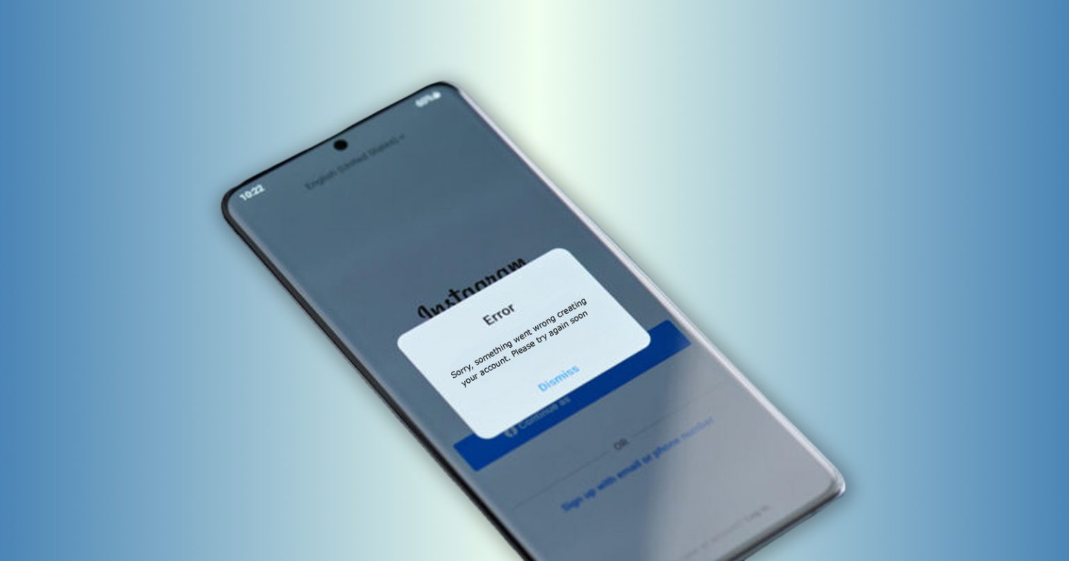 How To Fix Sorry, Something Went Wrong Creating Your Account On Instagram