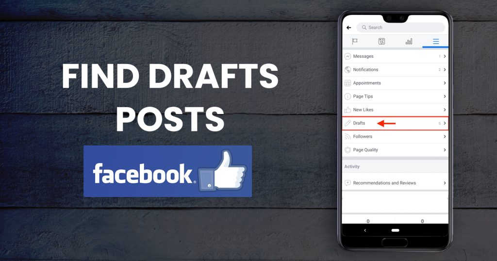 How to Find Drafts on Facebook for PC, Android and iOS