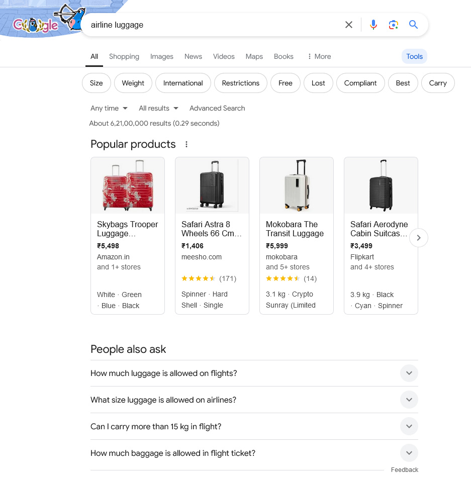 Google's Tabs to Match Intent