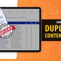 how to fix duplicate content issue