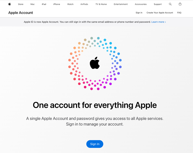 Sign In to Apple Account